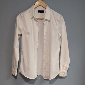 Banana Republic Ivory/Cream Buttons Shirt Size 8
